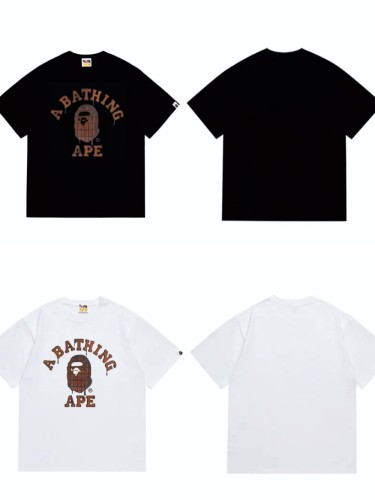 Chocolate Melt Ape Head Letter Print Tee 2 colors