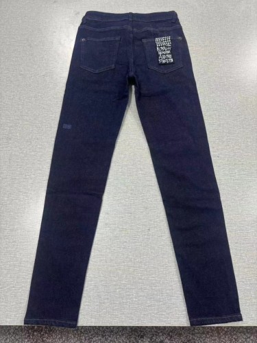 1:1 quality version Navy Blue Slim Fit Calf Jeans