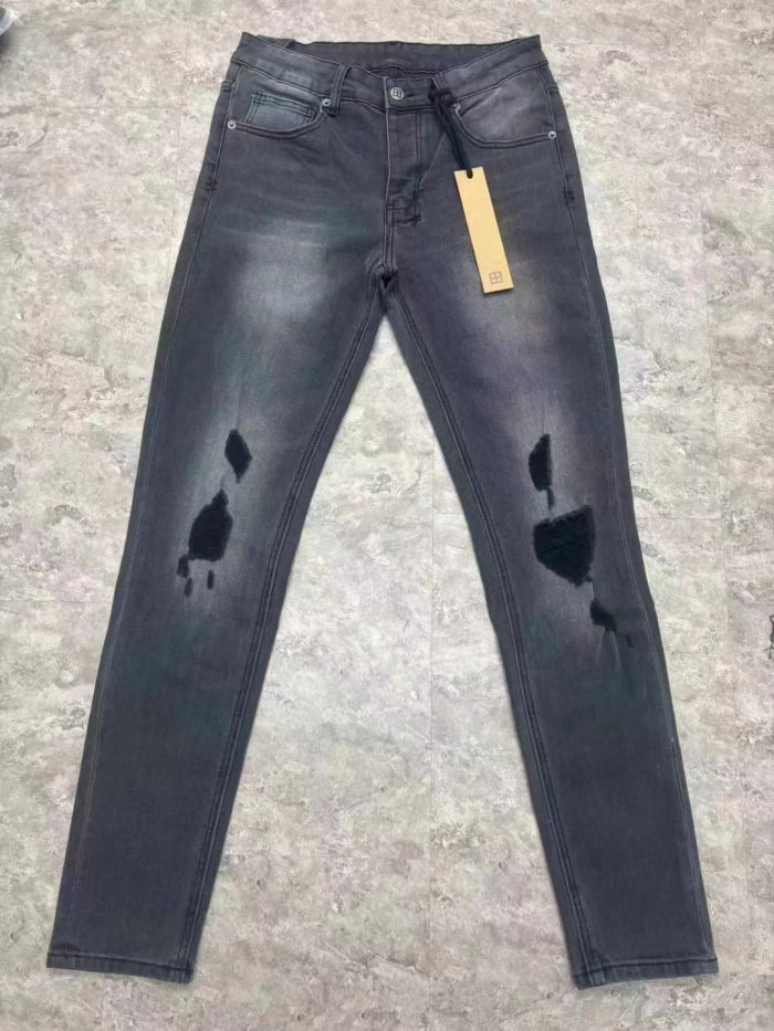 [buy more save more]1:1 quality version tiny knee holes Slim-fit jeans