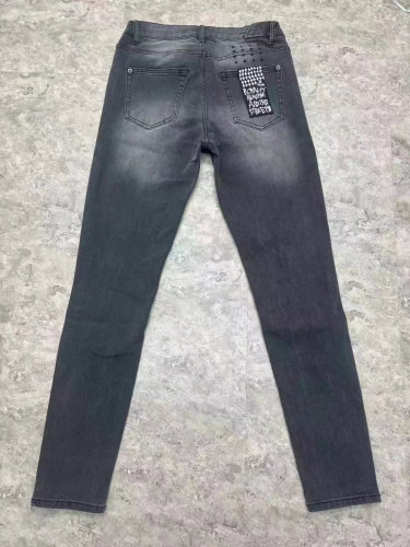 [buy more save more]1:1 quality version tiny knee holes Slim-fit jeans