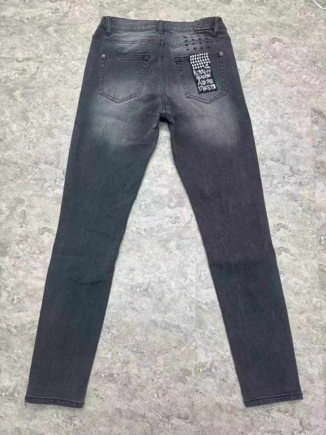 [buy more save more]1:1 quality version tiny knee holes Slim-fit jeans