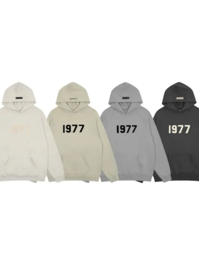 [buy more save more]  1977 flocking print hoodie-1977