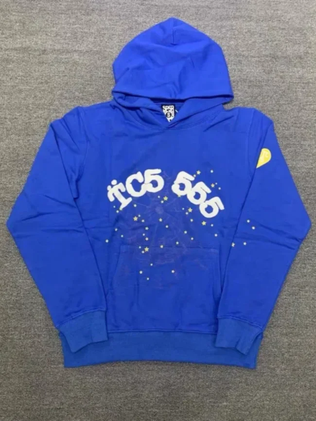 [buy more save more] Young Thug Sp5der-White number blue hoodie
