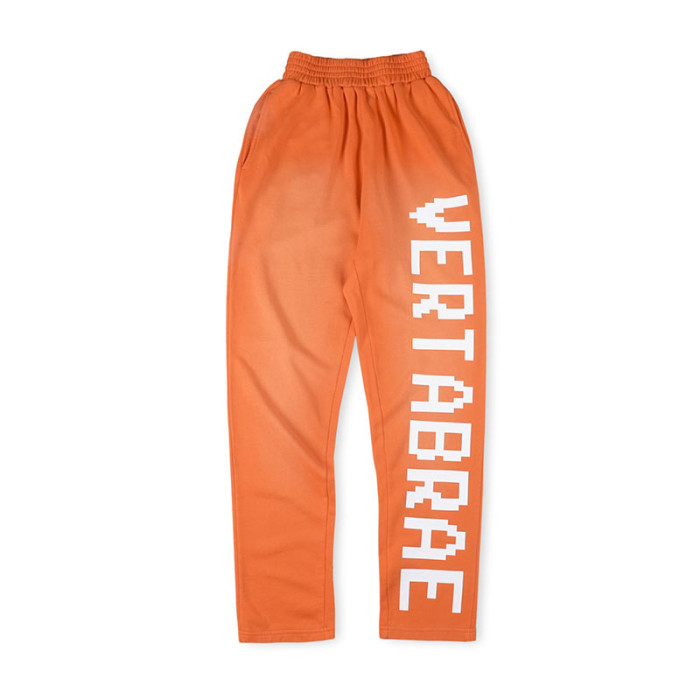 1:1 quality version Vertical Letter Logo Printed Pants 24 colors