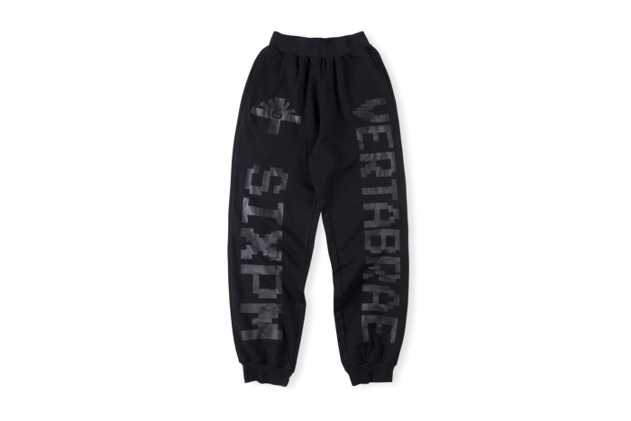 1:1 quality version Vertical Letter Logo Printed Pants 24 colors