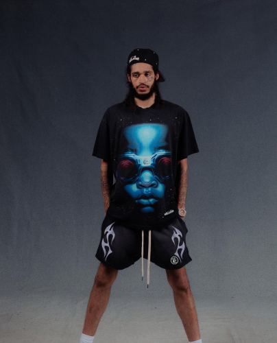 1:1 quality version HS Goggles Portrait Black Tee with NFC tag