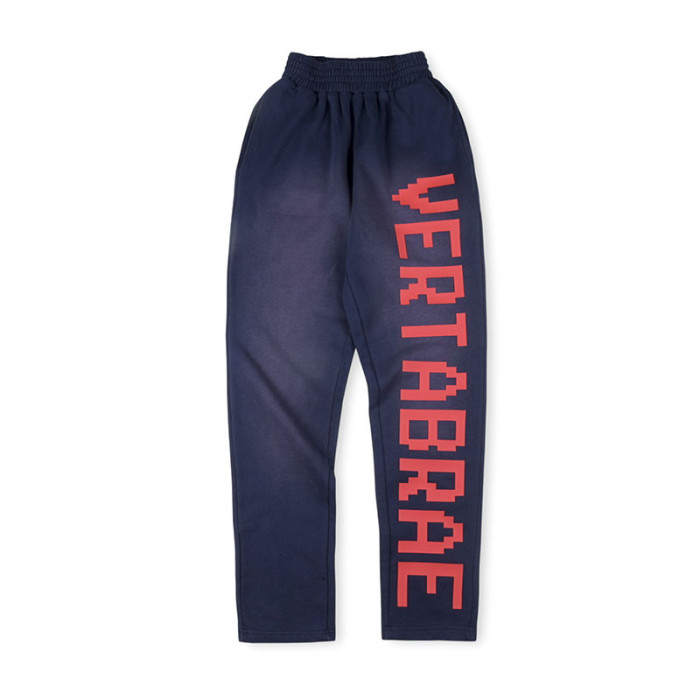 1:1 quality version Vertical Letter Logo Printed Pants 24 colors