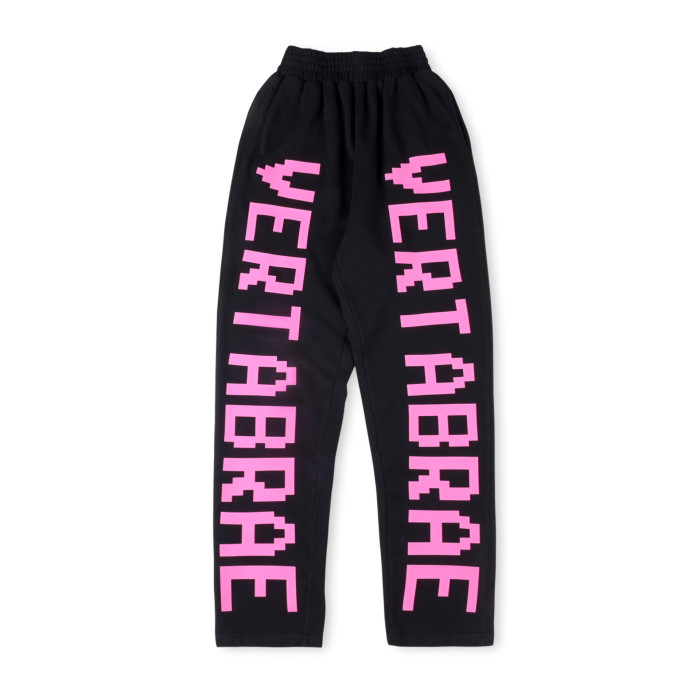 1:1 quality version Vertical Letter Logo Printed Pants 24 colors
