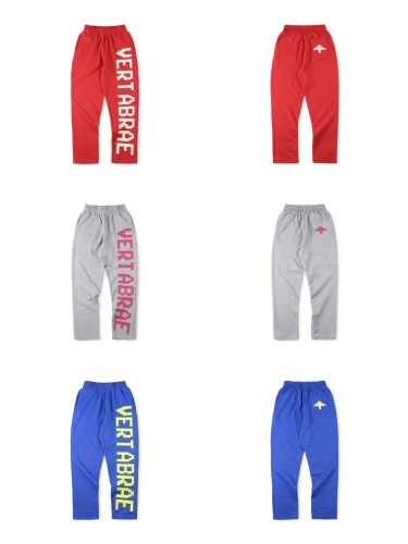 1:1 quality version Vertical Letter Logo Printed Pants 24 colors