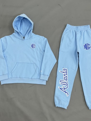 1:1 quality version Atlanta Logo Print Hoodie & Pants Set