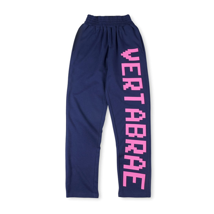 1:1 quality version Vertical Letter Logo Printed Pants 24 colors