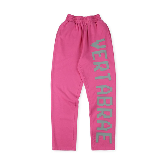 1:1 quality version Vertical Letter Logo Printed Pants 24 colors