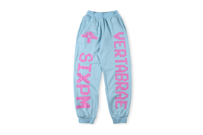 1:1 quality version Vertical Letter Logo Printed Pants 24 colors