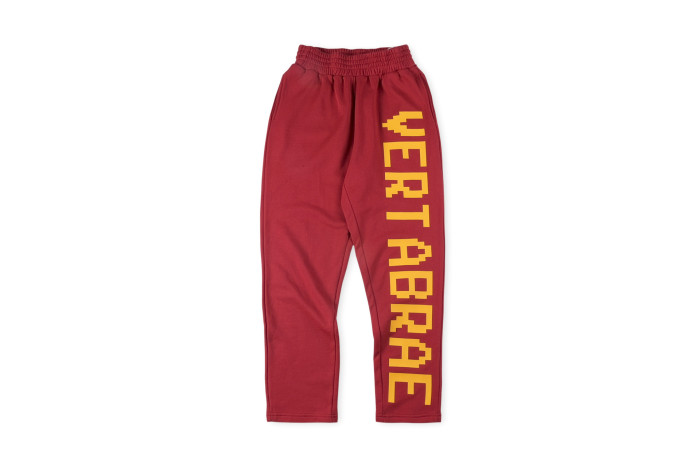 1:1 quality version Vertical Letter Logo Printed Pants 24 colors