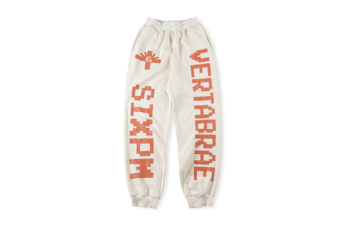 1:1 quality version Vertical Letter Logo Printed Pants 24 colors