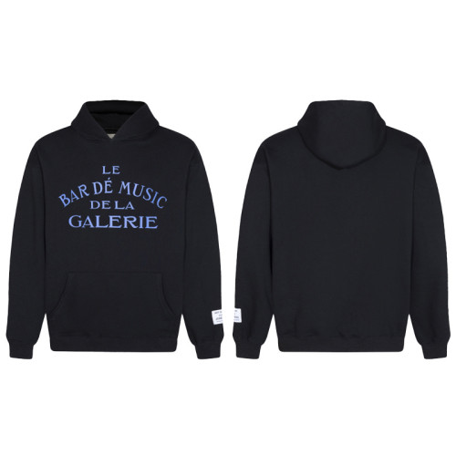 Solid Color French Letter Print hoodie 2 colors
