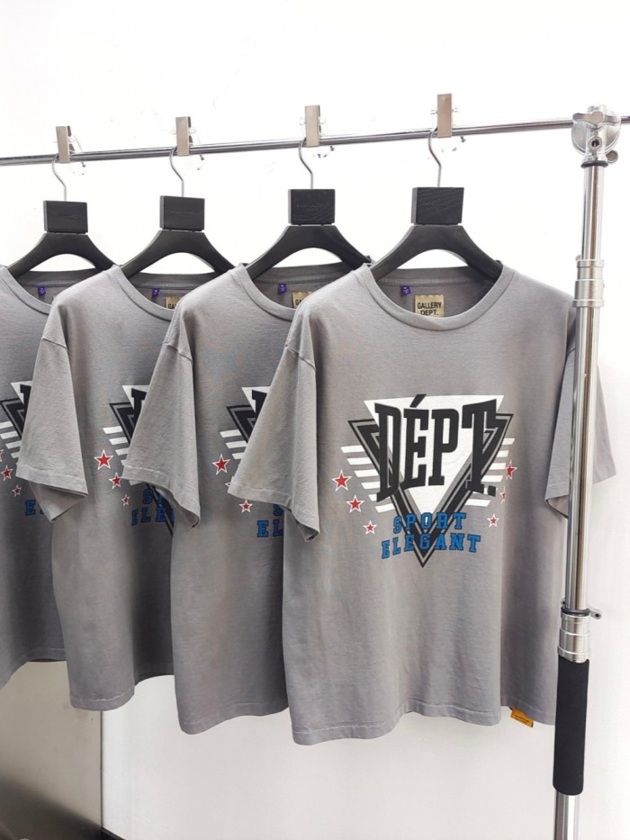 [Big & Tall for weights up to 260 lbs]1:1 quality version Shield Monogram Printed Aged Washed Tee