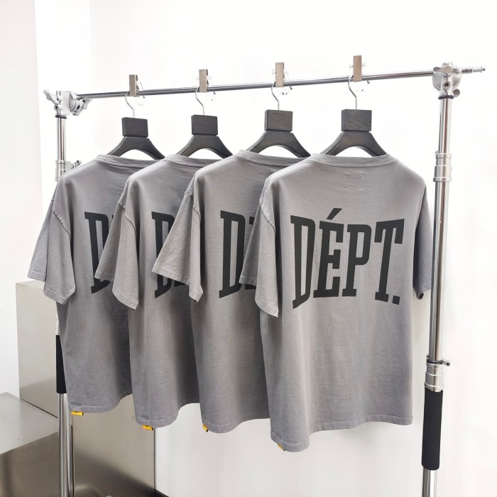 [Big & Tall for weights up to 260 lbs]1:1 quality version Shield Monogram Printed Aged Washed Tee