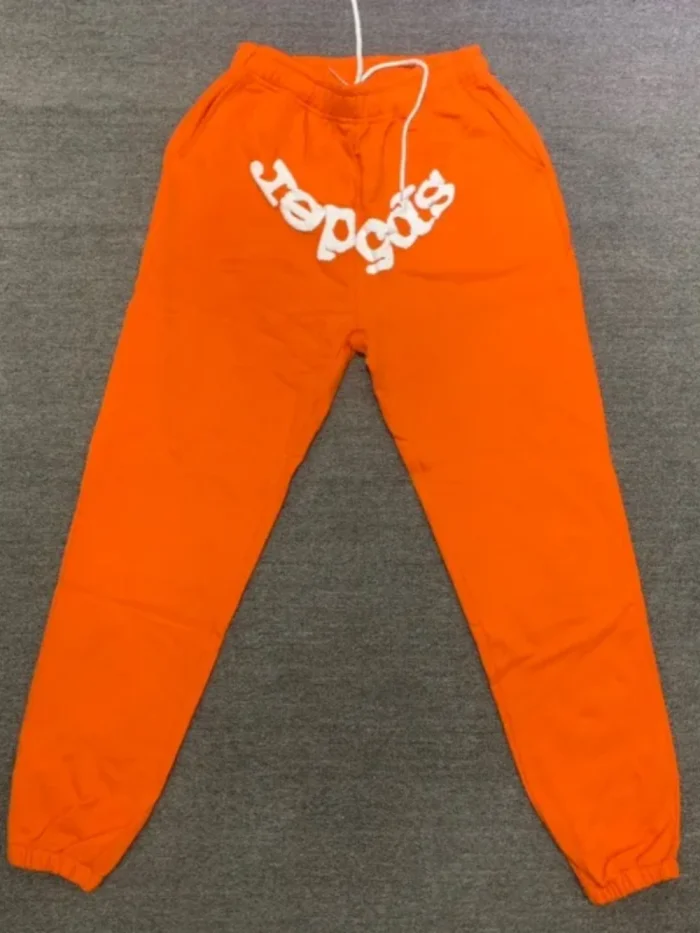 [buy more save more] Young Thug Sp5der White lettered orange pants