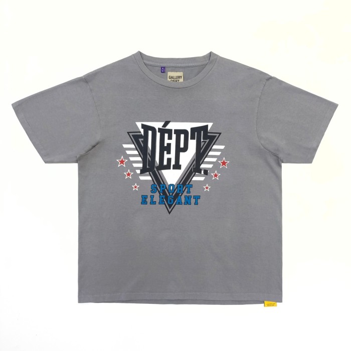 [Big & Tall for weights up to 260 lbs]1:1 quality version Shield Monogram Printed Aged Washed Tee