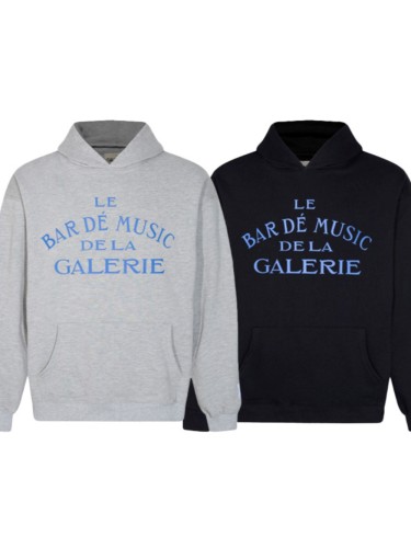 Solid Color French Letter Print hoodie 2 colors