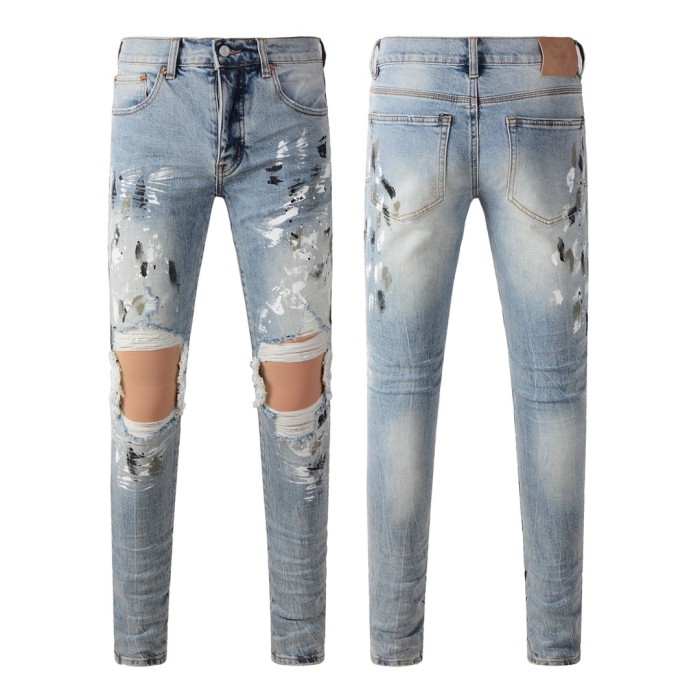 US$ 82.43 - 1:1 quality version Black and White Graffiti Double Knee ...