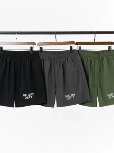 [buy more save more]  Small letter logo nylon beach pants 4 colors