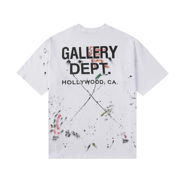 Colorful Graffiti Ink Splash Black Letter Print Tee
