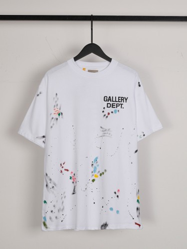 Colorful Graffiti Ink Splash Black Letter Print Tee