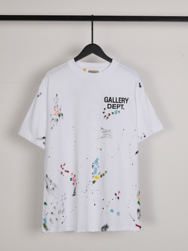 Colorful Graffiti Ink Splash Black Letter Print Tee