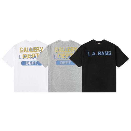 Stamped Logo Blue Slogan Tee 3 colors