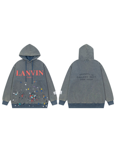 Co-branded Ink and Graffiti Washed hoodie