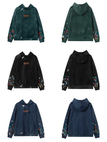 Orange Letter Splash Ink Vintage Aged hoodie 3 colors