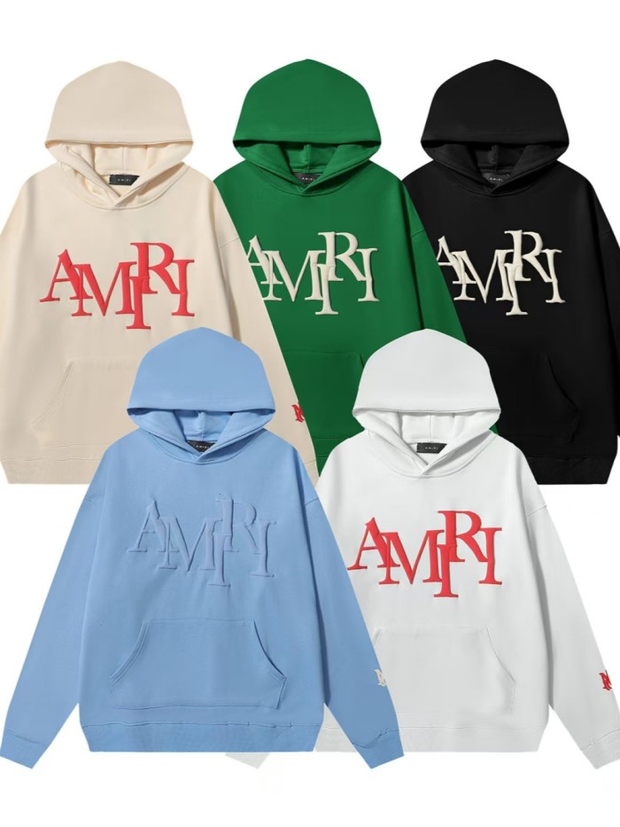   Foam Letter Logo Solid Color hoodie 5 colors