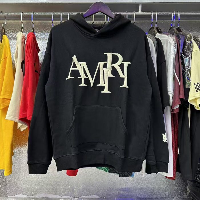   Foam Letter Logo Solid Color hoodie 5 colors