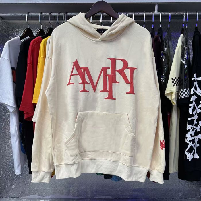   Foam Letter Logo Solid Color hoodie 5 colors