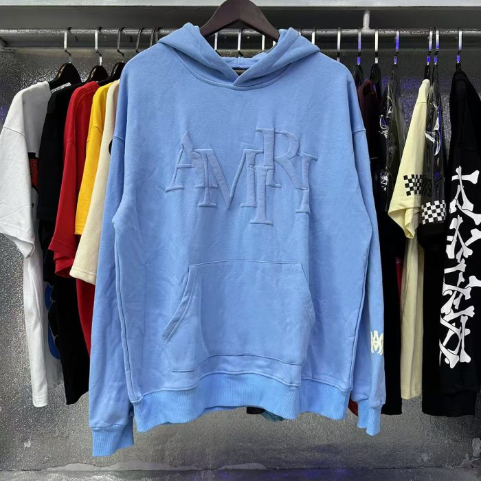  Foam Letter Logo Solid Color hoodie 5 colors
