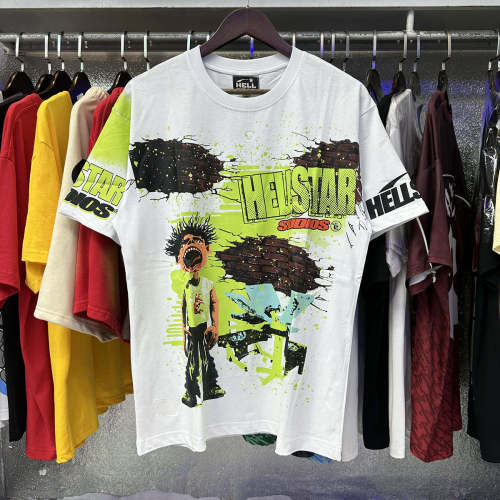 Brick Wall Graffiti Letter Print Tee 2 colors