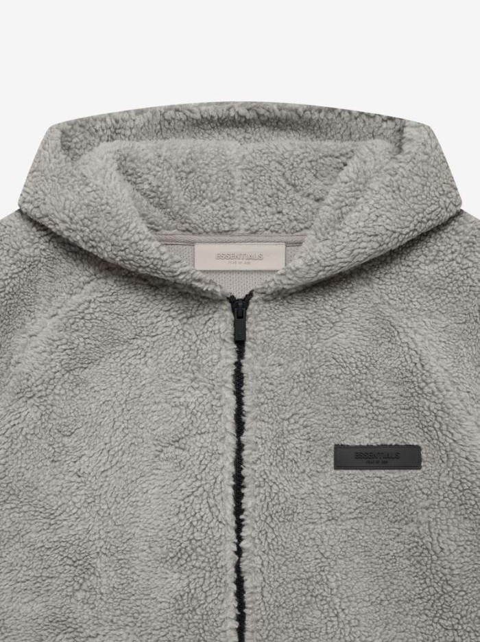 1:1 quality version Logo Labeled fleece lamb wool half-zip Hoodie 3 colors