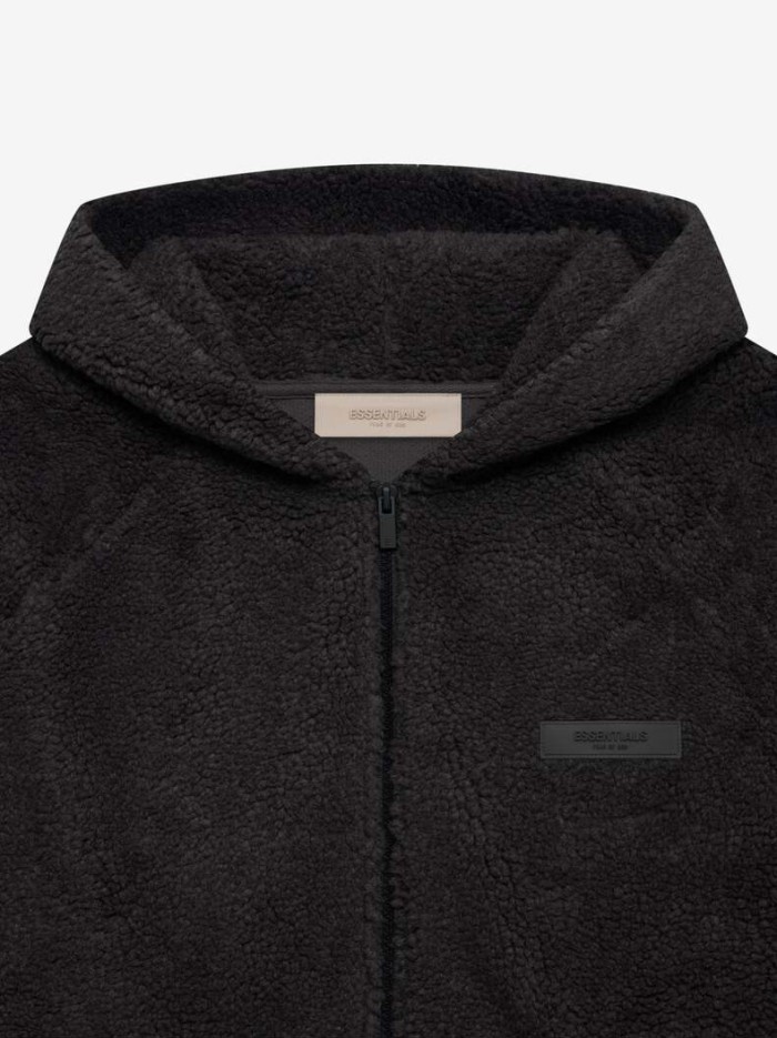 1:1 quality version Logo Labeled fleece lamb wool half-zip Hoodie 3 colors