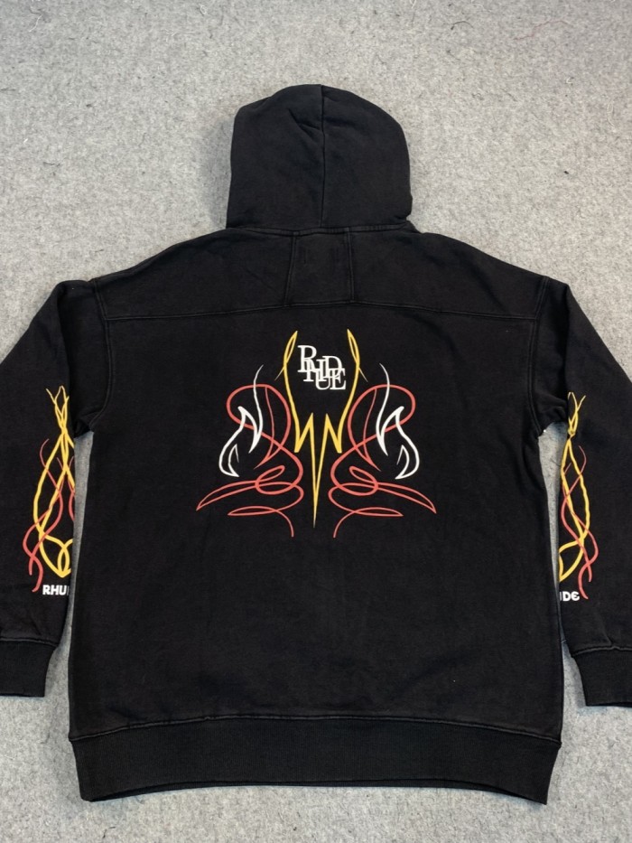 [buy more save more] Line printed wash hoodie