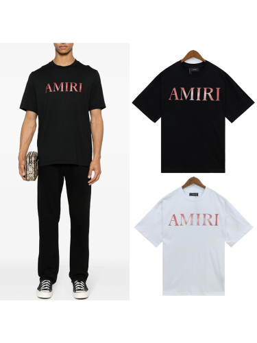 Gradient Red Letter Logo tee 2 colors