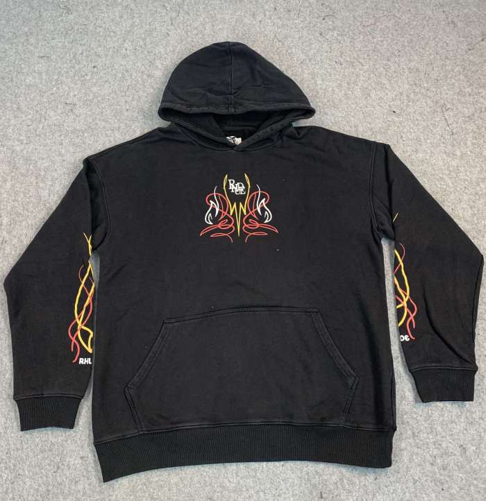 [buy more save more] Line printed wash hoodie