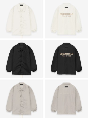 1:1 quality version Cloud Series Three-dimensional Silicone Letter Logo Drop Shoulder Loose Coach Jacket 3 colors