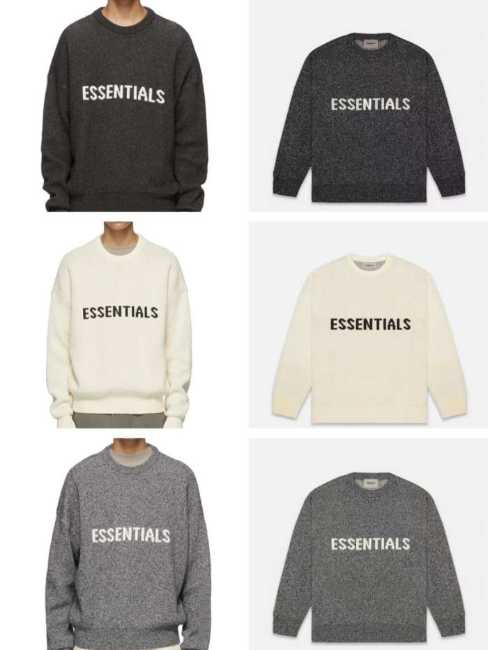 1:1 quality version Monogrammed Logo Knit Crew Neck Sweater 3 colors