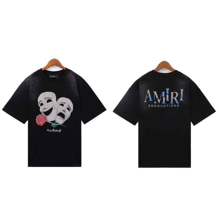 [50% Off]Amiri The Phantom of the Opera Masks Rose Print tee 27277835