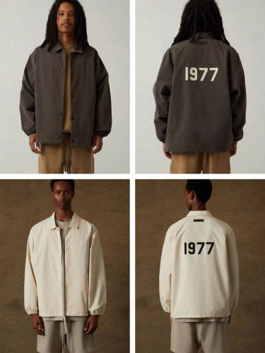 1:1 quality version Flocked Letter Logo Coach Jacket