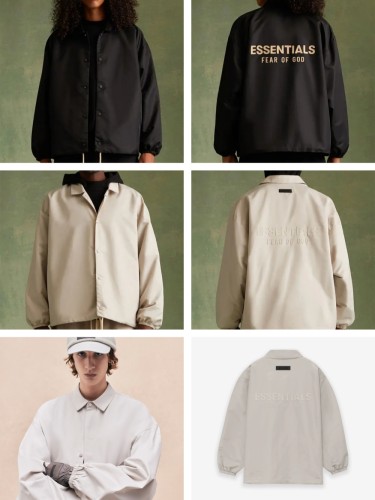 1:1 quality version Cloud Series Three-dimensional Silicone Letter Logo Drop Shoulder Loose Coach Jacket 3 colors
