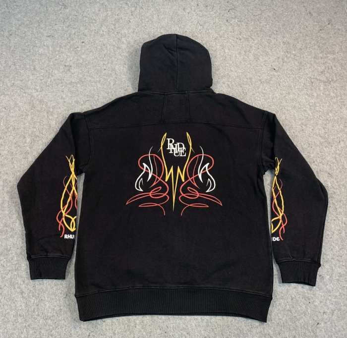 [buy more save more] Line printed wash hoodie