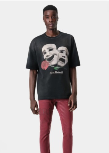 The Phantom of the Opera Masks Rose Print tee